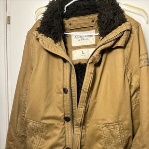 Abercrombie & Fitch Camel Jacket with Dark Lining